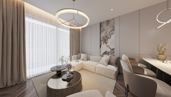 Căn 2PN nội thất cơ bản Kepler Tower - không gian 2