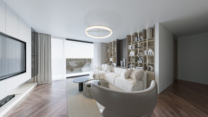 Căn 3PN nội thất cơ bản Kepler Tower - không gian 1